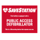 Public Access Defibrillator Entry Door Sticker